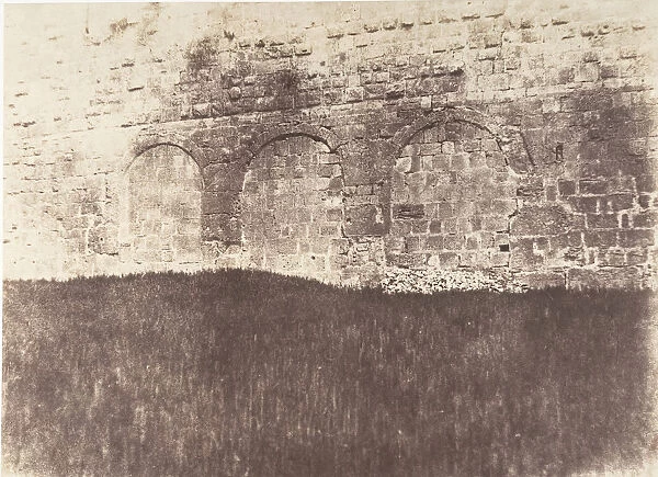 Jerusalem, Enceinte du Temple, Triple porte romaine, 1854. Creator: Auguste Salzmann