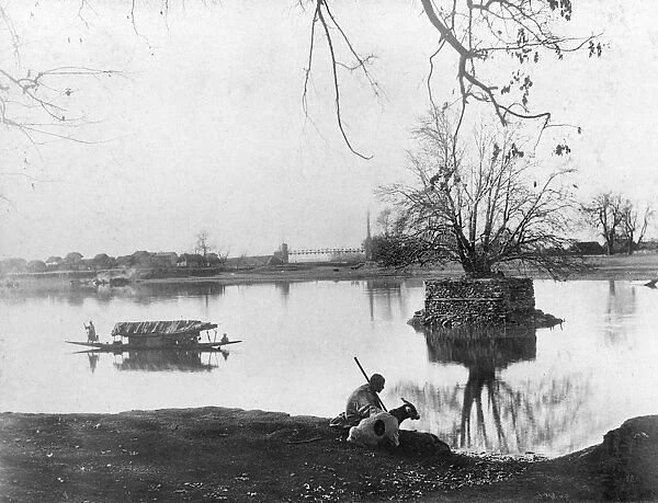 Jhelum river, Shadipur, Kashmir, India, early 20th century. Artist: F Bremner