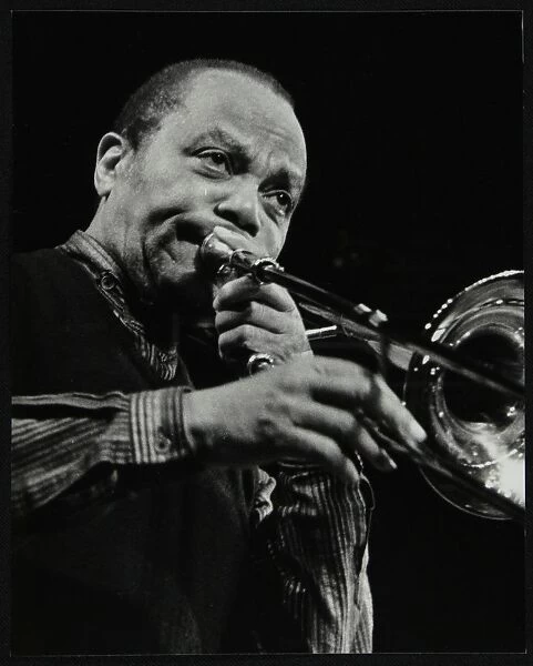 JJ Johnson on trombone at the Hertfordshire Jazz Festival, St Albans Arena, 4 May 1993