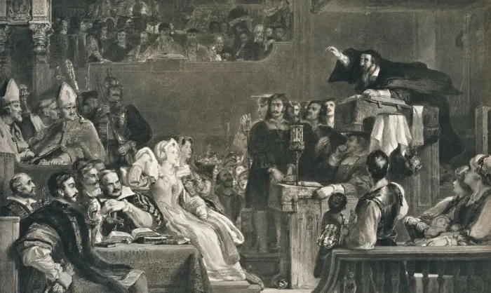 Framed Print : John Knox Preaching before the Lords of the Congregation Print Framed Print : John Knox Preaching before the Lords of the Congregation Print