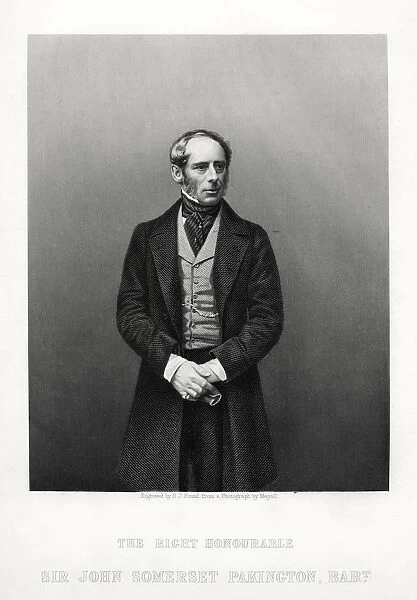 John Somerset Pakington, 1st Baron Hampton, English politician, c1880. Artist: DJ Pound