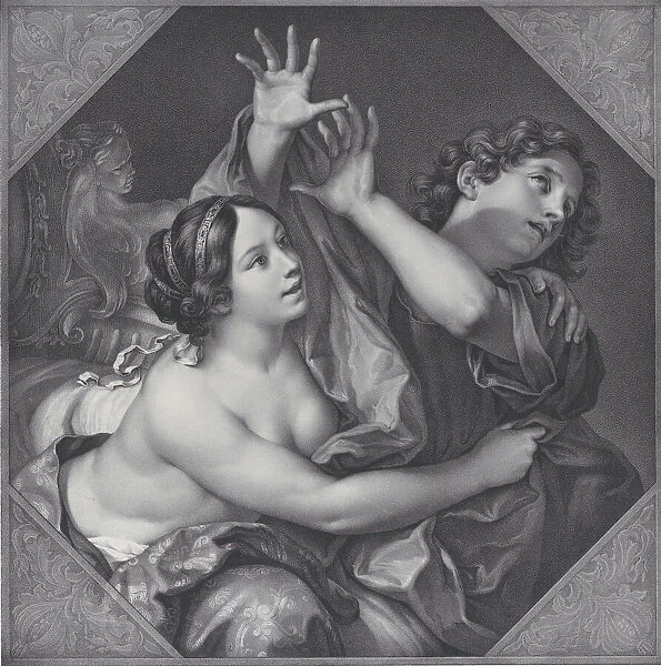 Joseph and Potiphars wife, 1837. Creator: Franz Seraph Hanfstaengl