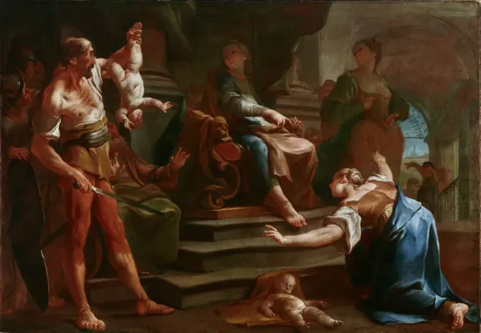 Framed Print : The Judgment of Solomon, 1749 Print Framed Print : The Judgment of Solomon, 1749 Print