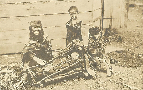 Kachinka with children, 1904-1917. Creator: Unknown