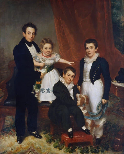 The Knapp Children, ca. 1833-34. Creator: Samuel Lovett Waldo
