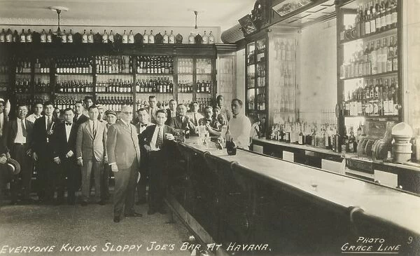 Everyone Knows Sloppy Joes Bar at Havana, c1950s. Creator: Grace Line