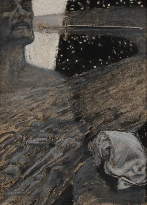 Framed Print : Kuolleitten virta, 1893 Print by Eero Järnefelt Framed Print : Kuolleitten virta, 1893 Print by Eero Järnefelt