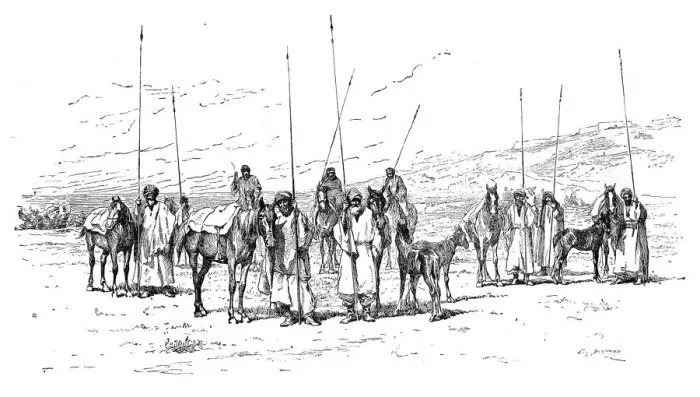 Framed Print : 1895 Kurdish cavalry Print Framed Print : 1895 Kurdish cavalry Print