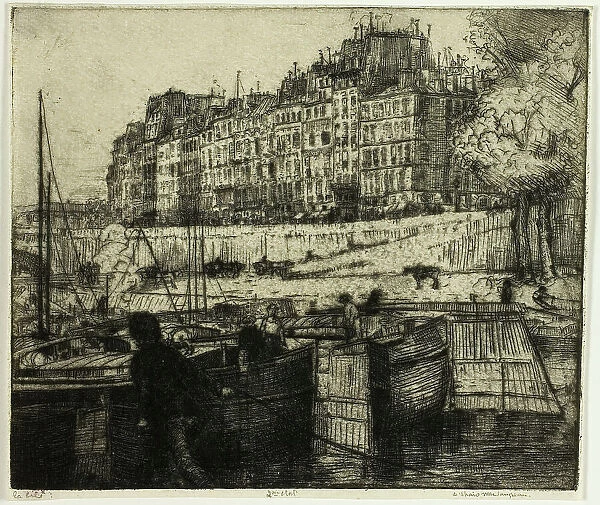 La Cité, Paris, 1900. Creator: Donald Shaw MacLaughlan