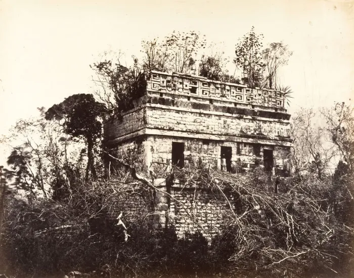 Framed Print : La Prison Print, Chichen-Itza 1857-89