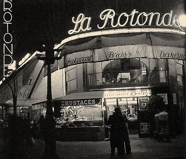 La Rotonde, Boulevard du Montparnasse. Creator: Anonymous