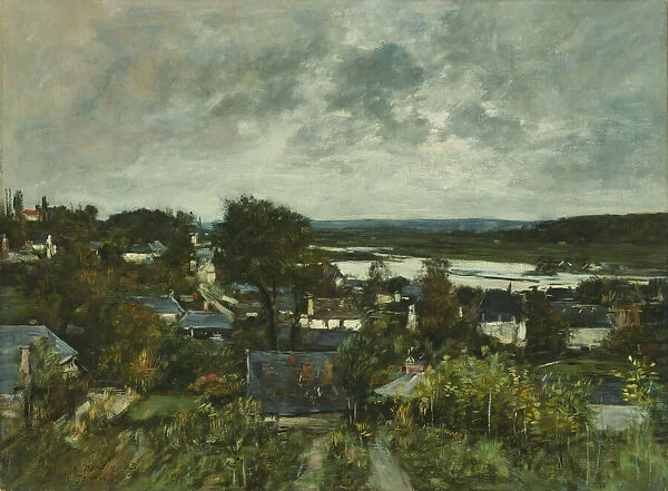 La Touques near Deauville, 1883. Creator: Eugene Louis Boudin