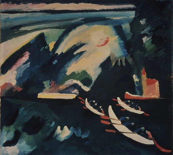 The Lake, 1910. Artist: Kandinsky, Wassily Vasilyevich (1866-1944)