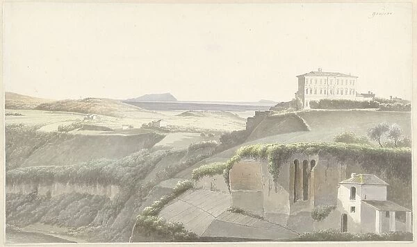 Landscape near Genzano di Roma, 1778-1847. Creator: Josephus Augustus Knip