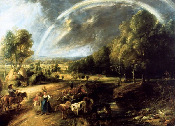 Landscape With A Rainbow, c1630. Artist: Peter Paul Rubens