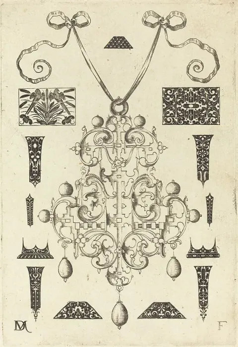 Framed Print : Large Pendant Print, 1593