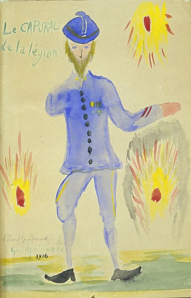 Le caporal de la legion, 1916. Artist: Guillaume Apollinaire
