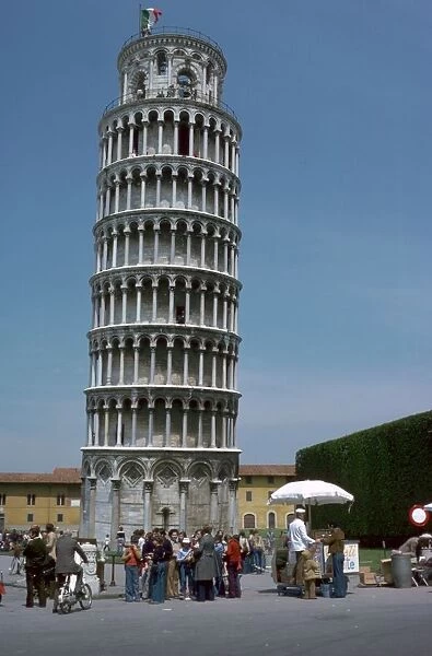 The leaning tower of Pisa, 12th century