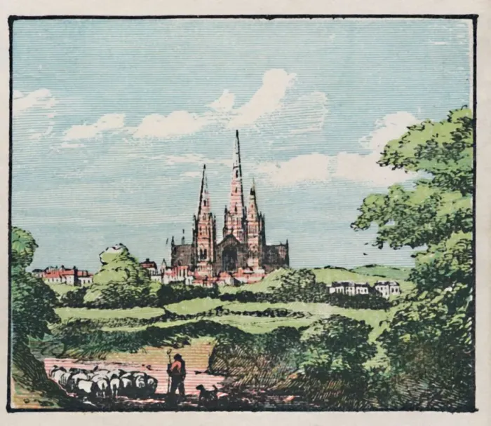 Framed Print : Lichfield Print, c1910 - A Black and White Photographic Print Framed Print : Lichfield Print, c1910 - A Black and White Photographic Print