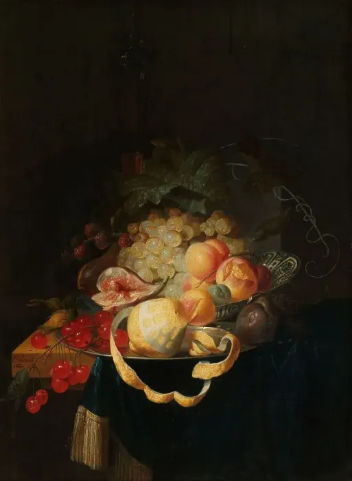 Framed Print : Still Life with Fruit Print, 1668 Framed Print : Still Life with Fruit Print, 1668