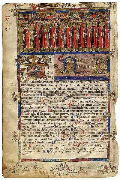 Livre I des annales (1295-1532), Les portraits des capitouls de l'année 1353-1354, 1353-1354. Creator: Anonymous