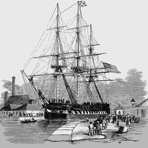 London Docks, 1854. Creator: Unknown