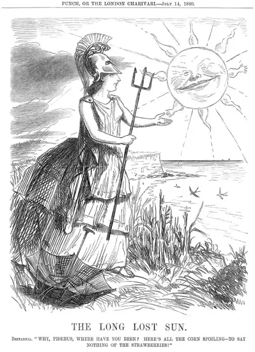 Framed Print : Print of Britannia greeting the returning sun