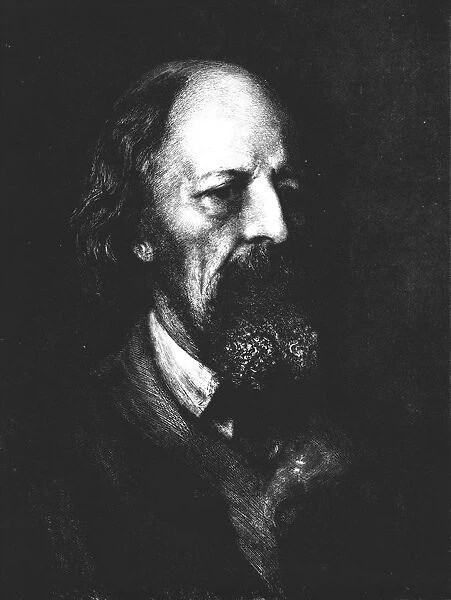 Lord Tennyson, c1880, (1911). Artist: Hubert von Herkomer