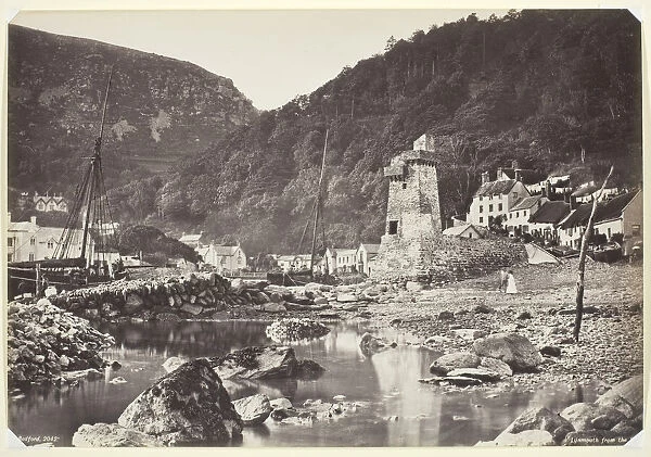 Lynmouth from the Sea, 1860  /  94. Creator: Francis Bedford