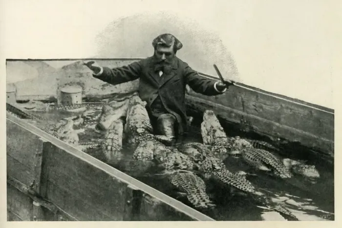 Framed Print : M. Pernelet and his Pets Print, 1902 Framed Print : M. Pernelet and his Pets Print, 1902