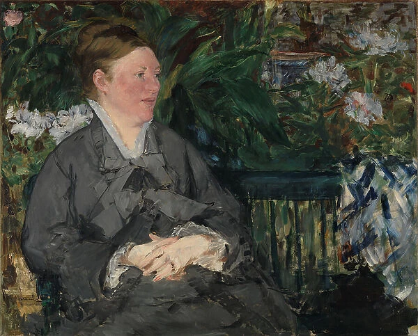 Madame Manet in the Conservatory, 1879. Creator: Manet, Édouard (1832-1883)