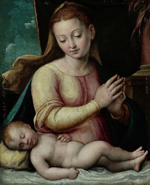 Madonna Adoring the Child, c. 1585-1605. Creator: Barbara Longhi