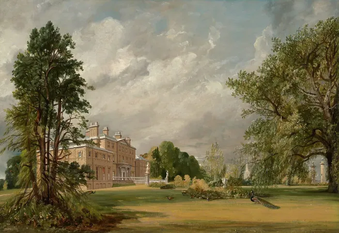 Framed Print : Malvern Hall Print, 1821 Oil on Paper Framed Print : Malvern Hall Print, 1821 Oil on Paper