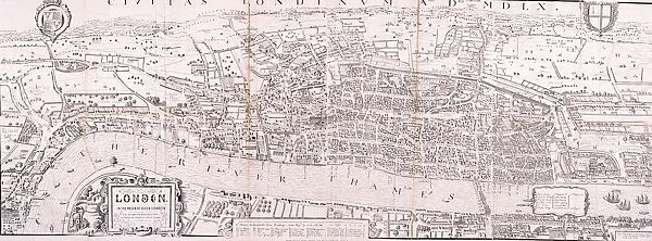 Map of London, c1560