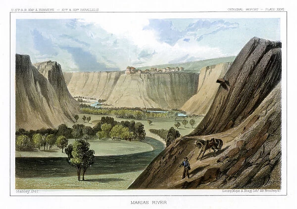 The Marias River, Montana, USA, 1856. Artist: John Mix Stanley