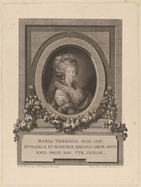Marie-Therese, Holy Roman Empress, 1792. Creator: Jacob Adam
