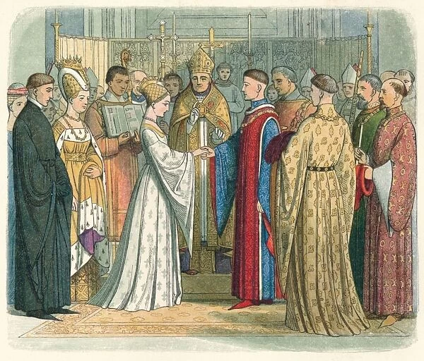Marriage of Henry V. and Katherine of France, 1420 (1864). Artist: James William Edmund Doyle