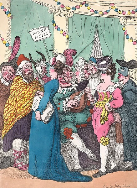 Masquerading, August 30, 1811. August 30, 1811. Creator: Thomas Rowlandson