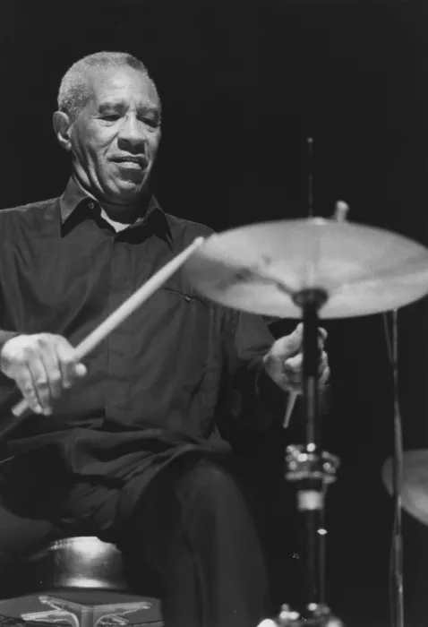 Framed Print : Max Roach Print - A photograph of Max Roach in performance Framed Print : Max Roach Print - A photograph of Max Roach in performance
