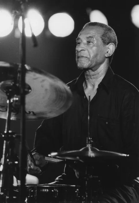 Framed Print : Max Roach Print, a photograph of the jazz drummer in performance Framed Print : Max Roach Print, a photograph of the jazz drummer in performance