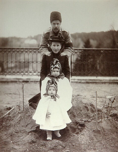 Members of the family of Duke Fyodor Uvarov at their country estate, Porechye, Russia, 1880s