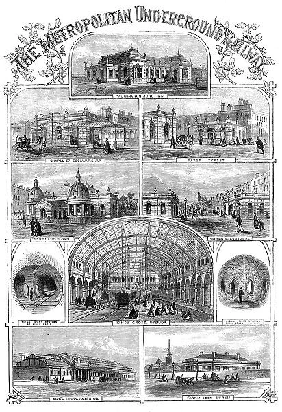 The Metropolitan Underground Railway, 1862. Creator: Unknown