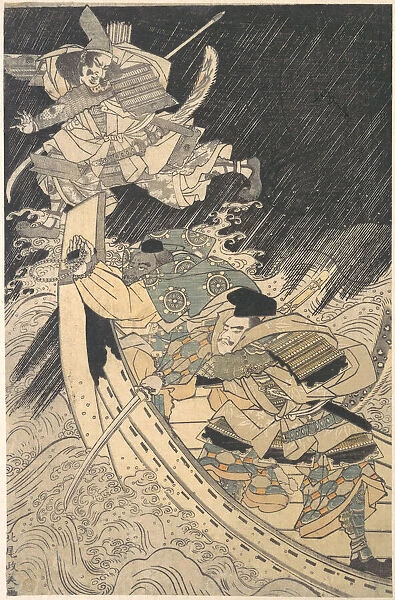 Minamoto Yoshitsune and His Retainer, the Monk Benkei... late 18th century