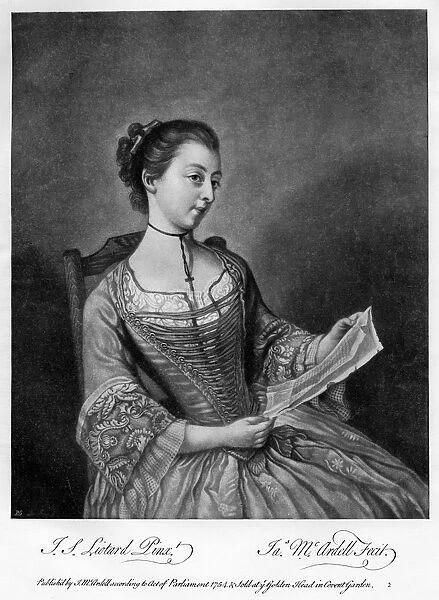 Miss Lewis, 1754 (1905). Artist: James McArdell