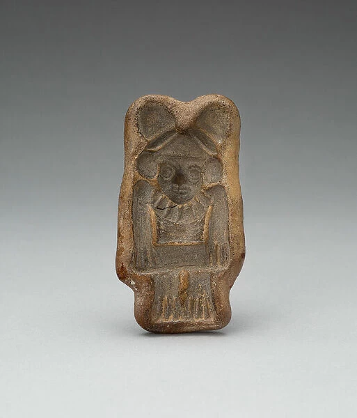 Mold for Male Figurine wearing Jewelry and Lobed Headdress, c. A. D. 100  /  600