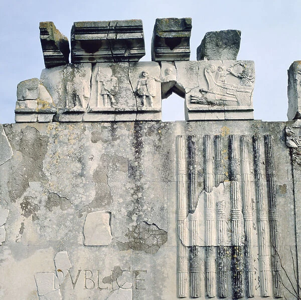 Monument to Cartilius Poplicola, Ostie, Rome. Artist: Lorenzini
