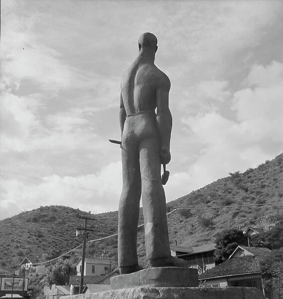Monument dedicated to the copper miners of Arizona, Bisbee, Arizona, 1937. Creator: Dorothea Lange