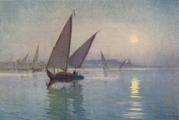 Moonlight on the Nile, near Cairo, c1880, (1904). Artist: Robert George Talbot Kelly