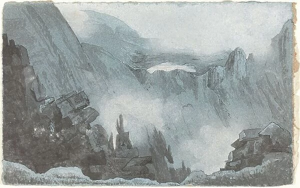 Mountain Scene with Rocks, first half 19th century. Creator: Cotman, John Sell, Follower of