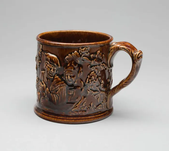 Framed Print : Print of Victorian Relief Mug Framed Print : Print of Victorian Relief Mug